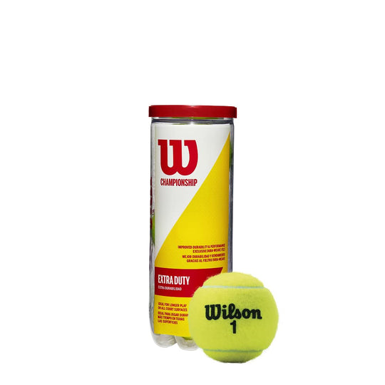 Wilson Championship Extra Duty Tennis Balls 12PK ITF Certified 3 Balls per Can - WAFUU JAPAN