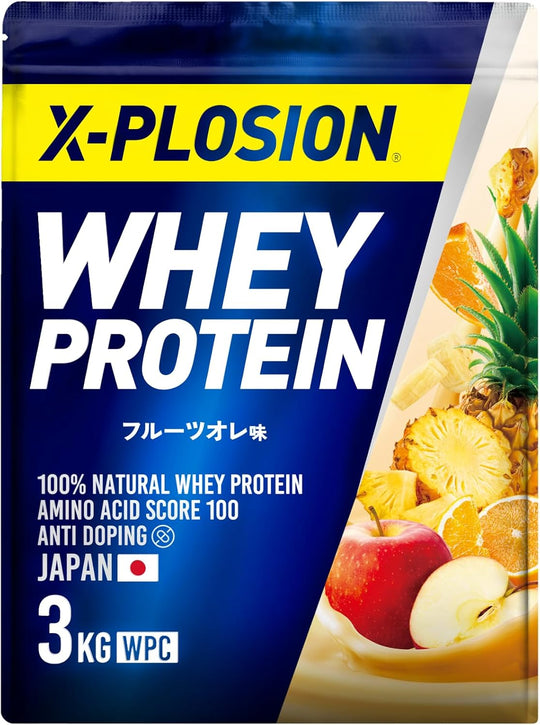 X - PLOSION Whey Protein Powder 3kg - WAFUU JAPAN