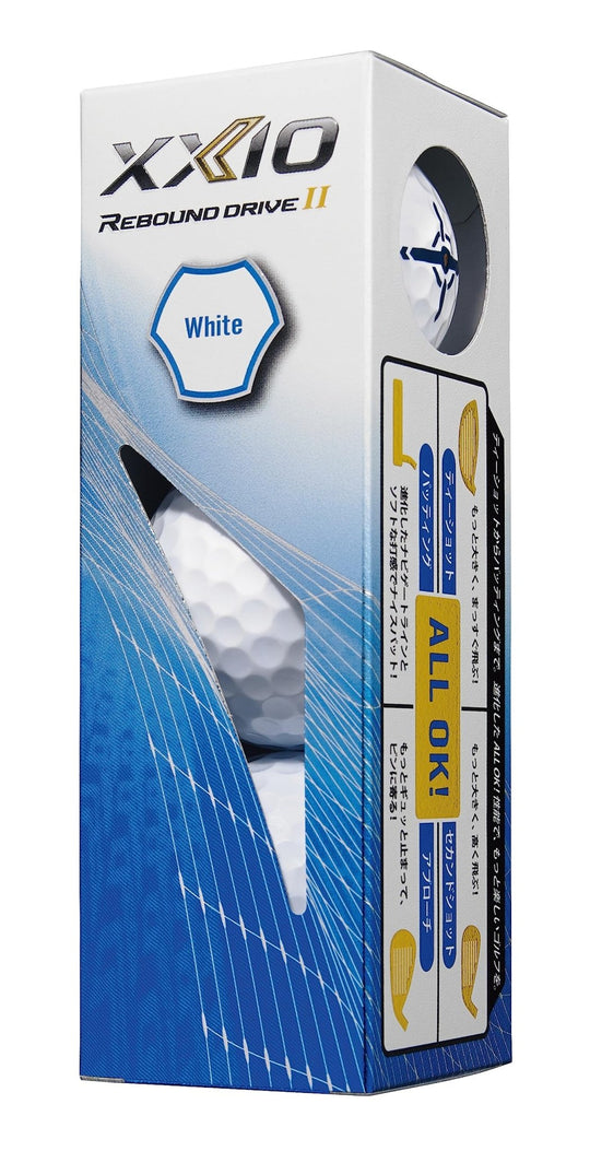 XXIO Rebound Drive 2 (2023) Golf Balls Dozen (12) White - WAFUU JAPAN