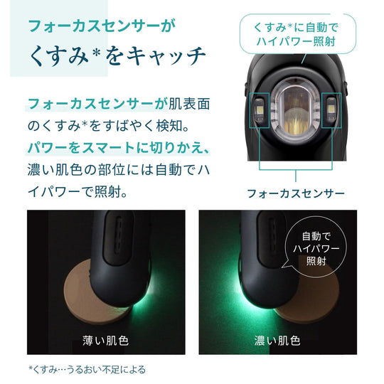 YA - MAN Blue - Green Shot IPL/LED Facial Device YJFC0B - Black - WAFUU JAPAN