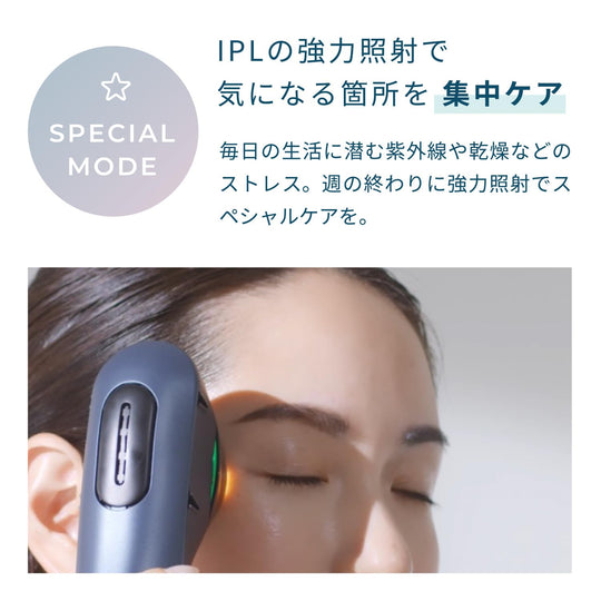 YA - MAN Blue - Green Shot IPL/LED Facial Device YJFC0B - Black - WAFUU JAPAN