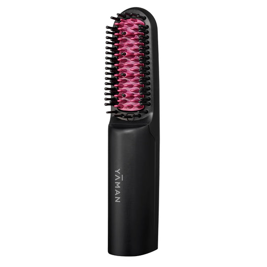 YA - MAN Straight Brush Smooth Iron Hair Straightener YJHB5B Black USB Type - C - WAFUU JAPAN
