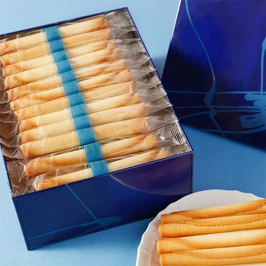 YOKU MOKU Cigare (48 cookies) Rolled Butter Cookies Japanese gift - WAFUU JAPAN