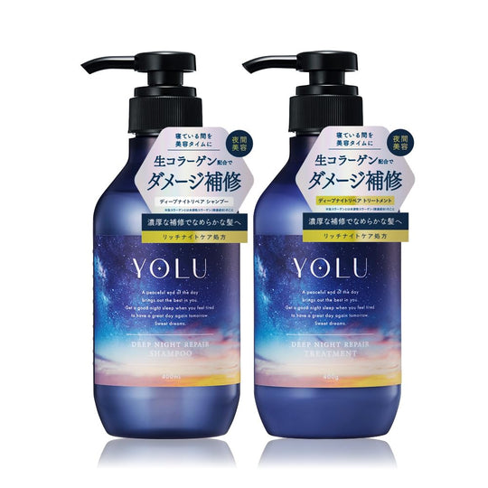 YOLU Shampoo & Treatment Set Deep Night Repair - WAFUU JAPAN