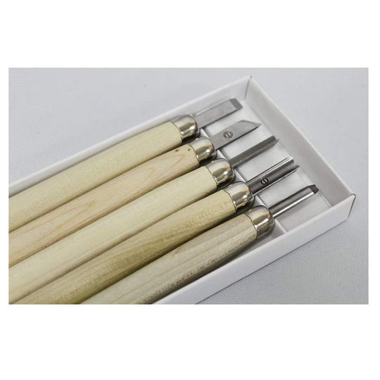Yoshiharu Maruichi Wood Carving Knife Set 5‑piece (Boxed) - WAFUU JAPAN