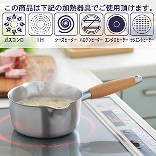 YOSHIKAWA aikata Yukihira stainless steel pan 20cm gas and IH made in Japan PD3007 - WAFUU JAPAN