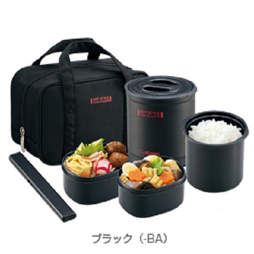 Zojirushi Insulated Bento Lunch Box 0 7 Cup Black SZ - MB04 - BA - WAFUU JAPAN