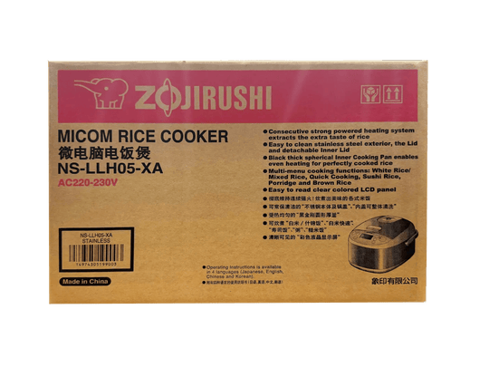 Zojirushi Microcomputer rice cooker 3cup NS - LLH05 - XA AC220 - 230V - WAFUU JAPAN