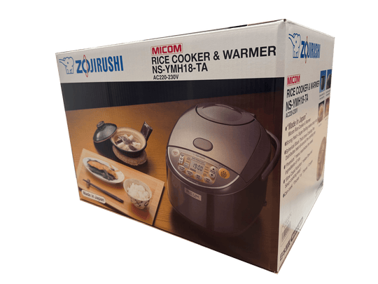 Zojirushi Overseas Rice Cooker Gokume - Takuki Brown 10 cups 220 - 230V NS - YMH18 - WAFUU JAPAN