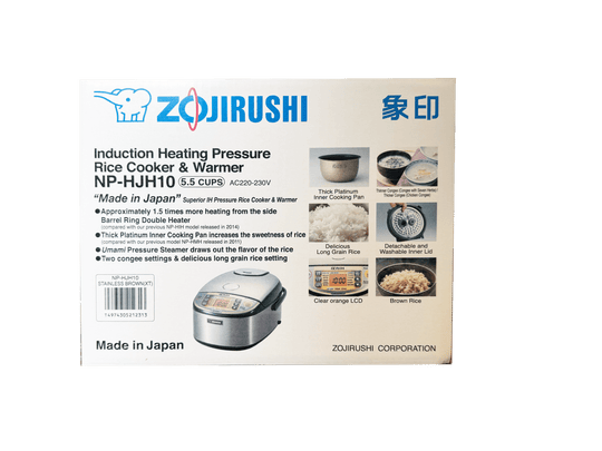 Zojirushi Pressure IH rice cooker 5 - cups 220V SE plug made in Japan NP - HJH10 - WAFUU JAPAN