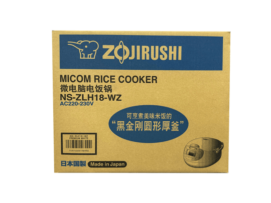 Zojirushi Rice Cooker 1.8L NS - ZLH18 WZ 220 - 230V - WAFUU JAPAN