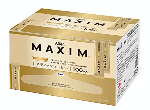 AGF Maxim Stick Black 100pcs Stick coffee Instant coffee - WAFUU JAPAN
