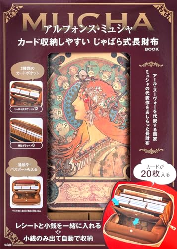 Alphonse Mucha: Easy Card Storage Long Wallet - WAFUU JAPAN