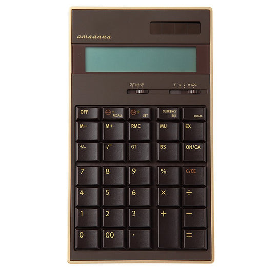 Amadana LC-704-BR Electronic Calculator (Brown)