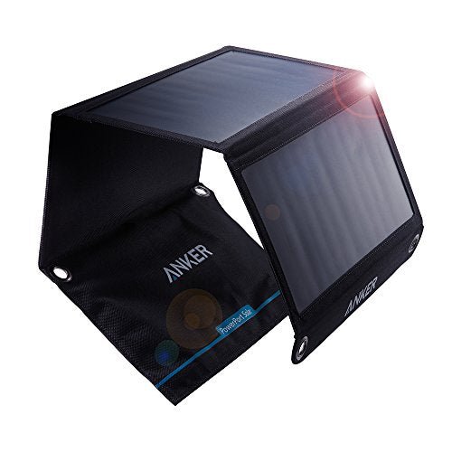 Anker Portable Solar Charger 21W 2-port USB Solar Charger for iPhone /GalaxyS10 / S10+ and other Android devices Compatible with others