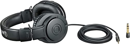 Audio Technica Professional Monitor Headphones ATH-M20x Studio Recording - WAFUU JAPAN