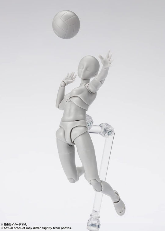 BANDAI SPIRITS S.H.Figuarts BODY-chan Sports- Edition DX SET (Gray Color Ver.) Painted posable figure - WAFUU JAPAN
