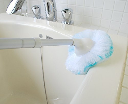 Bath Cleaning Brush Telescopic Unit Bath Bong Kun Antibacterial Blue 174980 - WAFUU JAPAN