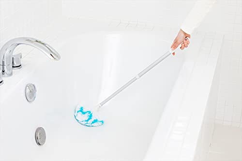 Bath Cleaning Brush Telescopic Unit Bath Bong Kun Antibacterial Blue 174980 - WAFUU JAPAN