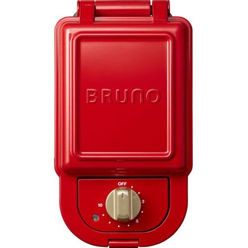 BRUNO ブルーノホットサンドメーカー シングル レッド BOE043-RD