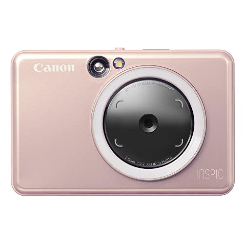 Canon Instant Camera Printer iNSPiC ZV-223-PK for Photo Pink Small