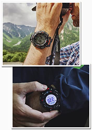 CASIO PRO TREK PRG-340-1JF Black Tough Solar Compass Outdoor Digital Men Watch - WAFUU JAPAN