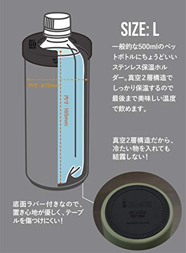 CB Japan BOT GOMUG PET Bottle Stainless Holder L Size - WAFUU JAPAN