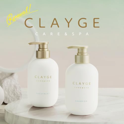CLAYGE Shampoo & Treatment Set SR Dry and Smooth Floral & Musk Fragrance 500ml - WAFUU JAPAN