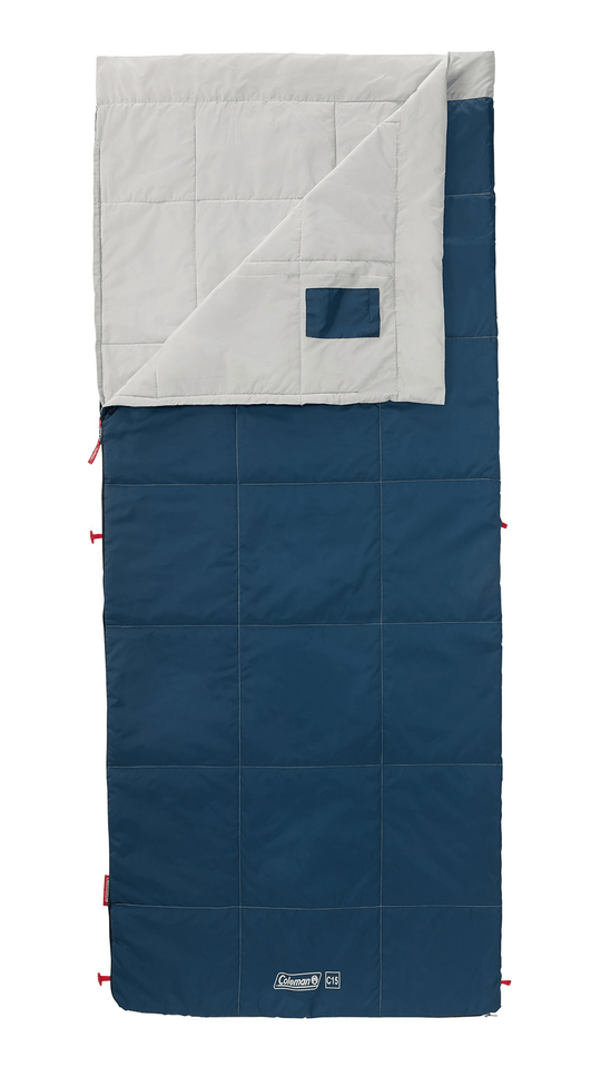 Coleman Performer III C15 Sleeping Bag, 2000034776, Usable Temperature 32°F (15°C), Envelope Type, White Gray - WAFUU JAPAN