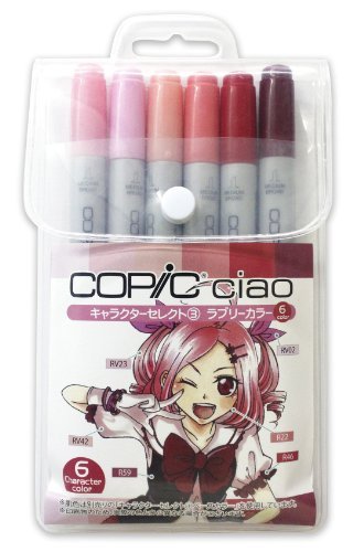 Copic Ciao 6-pack Character Select 3 Lovely Colors - WAFUU JAPAN