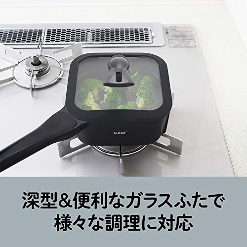 DOSHISHA Smart Frying Pan sutto 16×8cm BK - WAFUU JAPAN