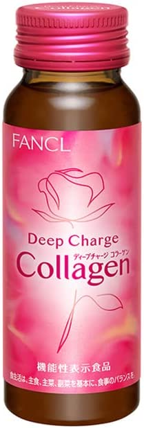 FANCL Deep Charge Collagen Drink, 10 Day Supply (1.7 fl oz (50 ml) x 10 Bottles) - WAFUU JAPAN