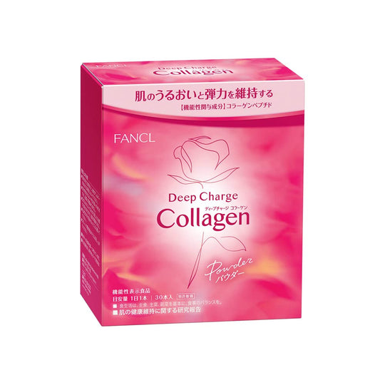 FANCL Deep Charge Collagen Powder for 30 days ( 3.4g x 30 bottles ) - WAFUU JAPAN