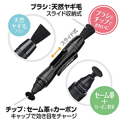HAKUBA Maintenance Products Lens Pen 3 [For Lens] Black KMC-LP12B - WAFUU JAPAN