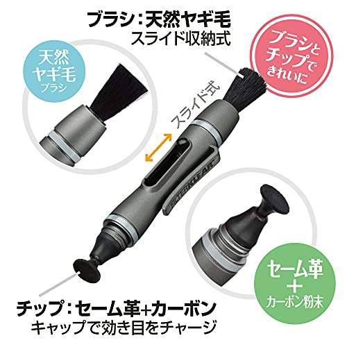 HAKUBA Maintenance Products Lens Pen 3 [for lens filter] Gun Metallic KMC-LP14G - WAFUU JAPAN