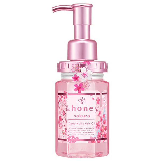 &HONEY Sakura Deep Moist Hair Oil 3.0 2024ver Someiyoshino Honey 100ml - WAFUU JAPAN