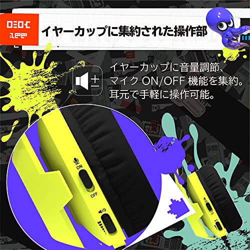 Hori Splatoon 3 Gaming Headset Standard for Nintendo Switch - WAFUU JAPAN