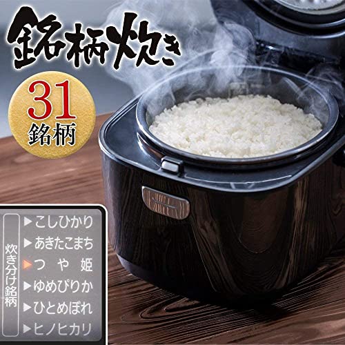 IRIS OHYAMA Microcomputer rice cooker 3-cup black RC-MA30AZ-B - WAFUU JAPAN