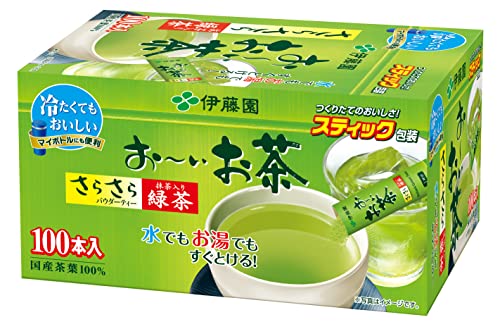 Ito En Oi Ocha Japanese Instant Green Tea Matcha Blend Powder 100 Sticks - WAFUU JAPAN