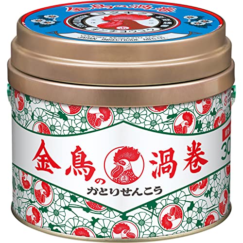 Kincho Uzumaki Katori Senko Mosquito Coil 30 rolls can - WAFUU JAPAN