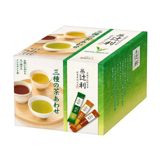 Kyoto Tsujiri Instant Three Kinds of Tea Combination 100P - WAFUU JAPAN