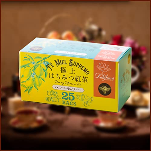 Lakshimi Superfine Honey Black Tea - Honey Lemon Tea 25 Teabags - WAFUU JAPAN