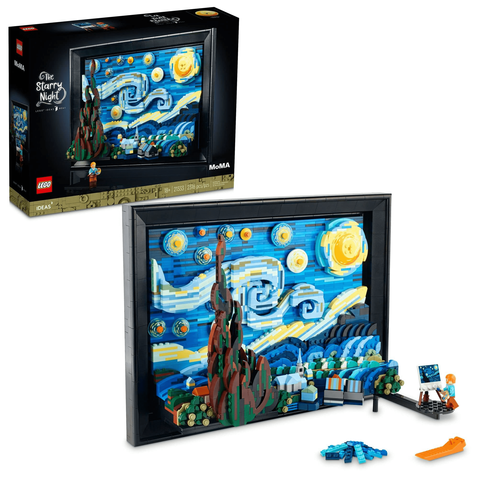 LEGO Ideas Vincent Van Gogh – La nuit étoilée 21333 Ensemble de