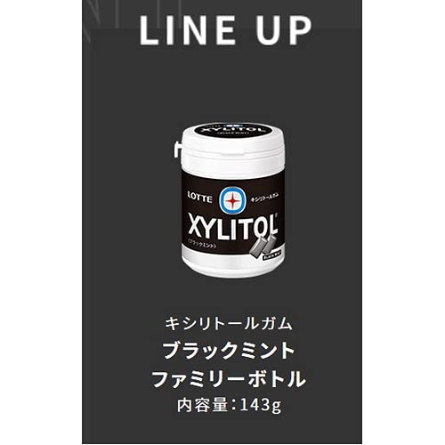 LOTTE XYLITOL Gum Lime Mint Family Bottle 143g – WAFUU JAPAN