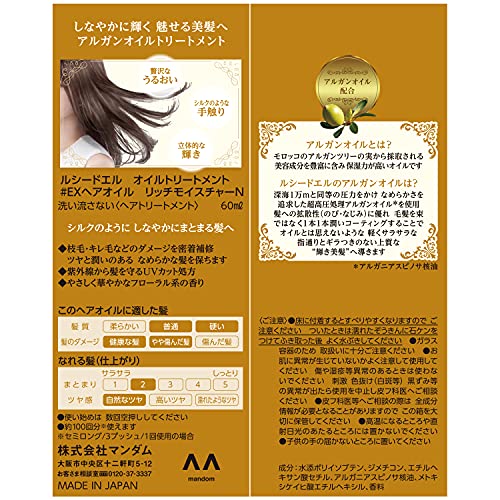 Lucido-L Argan Rich Hair Treatment Oil Rich Moisture - WAFUU JAPAN