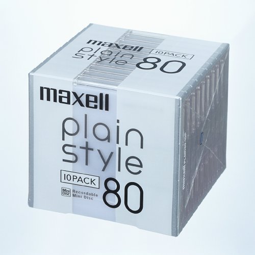 maxell MD disc 80min plain style series 10pcs - WAFUU JAPAN