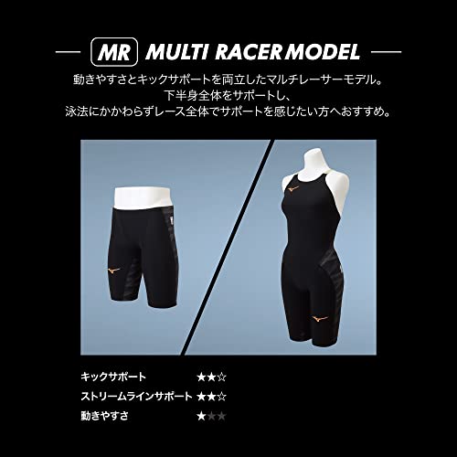 MIZUNO Swim Suit Men GX SONIC V MR FINA N2MB0002 Black Swimwear - WAFUU JAPAN
