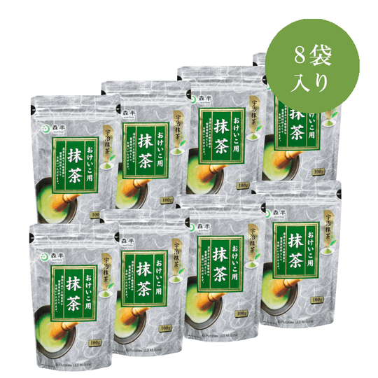 Morihan Matcha Powder for keiko 100g bag x 8 pack - WAFUU JAPAN