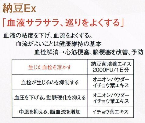 Natto Ex Natural Supplement Only available in Japan - WAFUU JAPAN