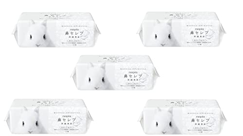 Nepia Nose Celeb Facial Towel for Face Wash 240 Thick Sheets (120 Pairs) - WAFUU JAPAN